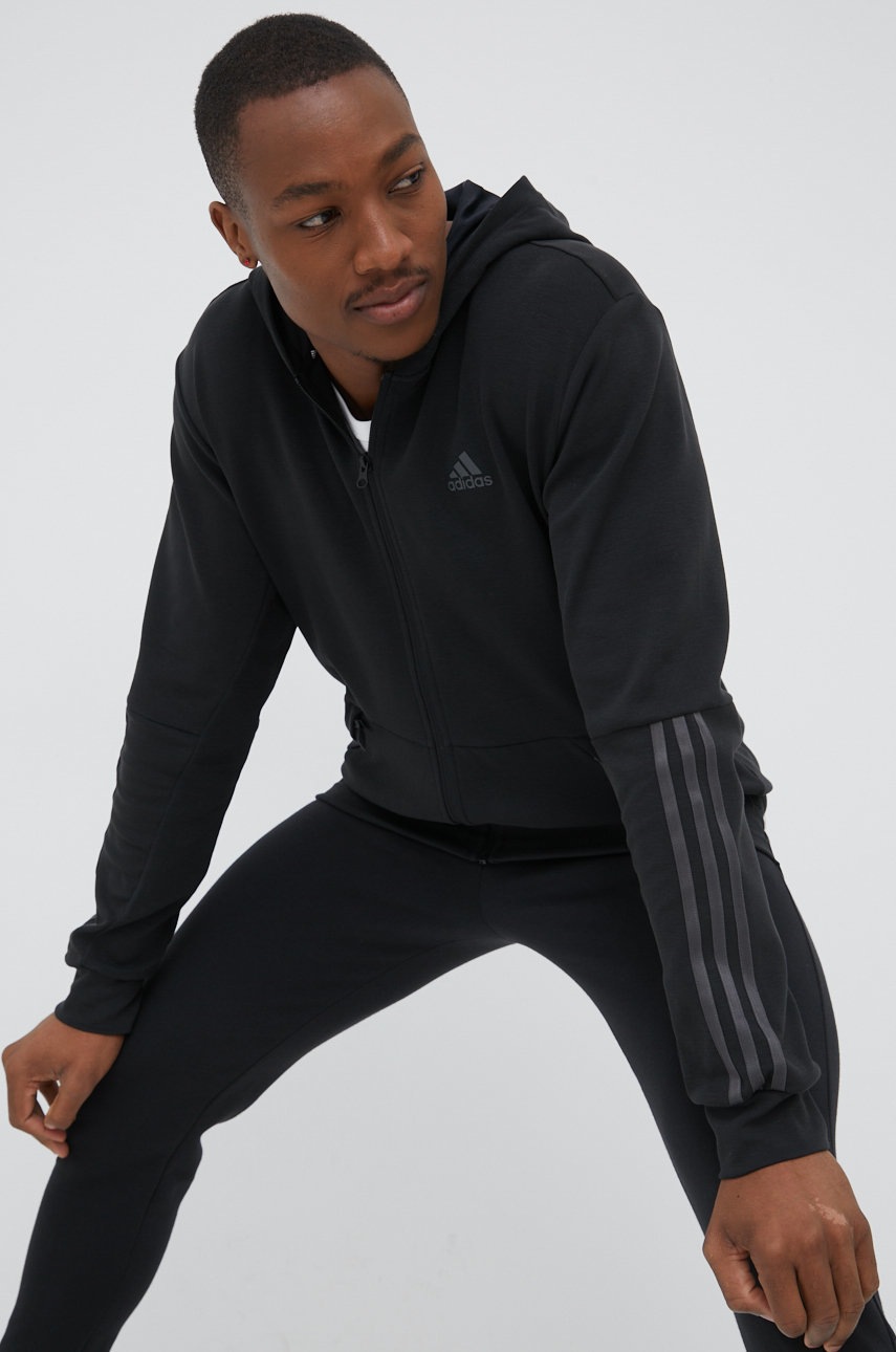 

Суичър за трениране adidas Motion HC0639 в черно с апликация, Черен