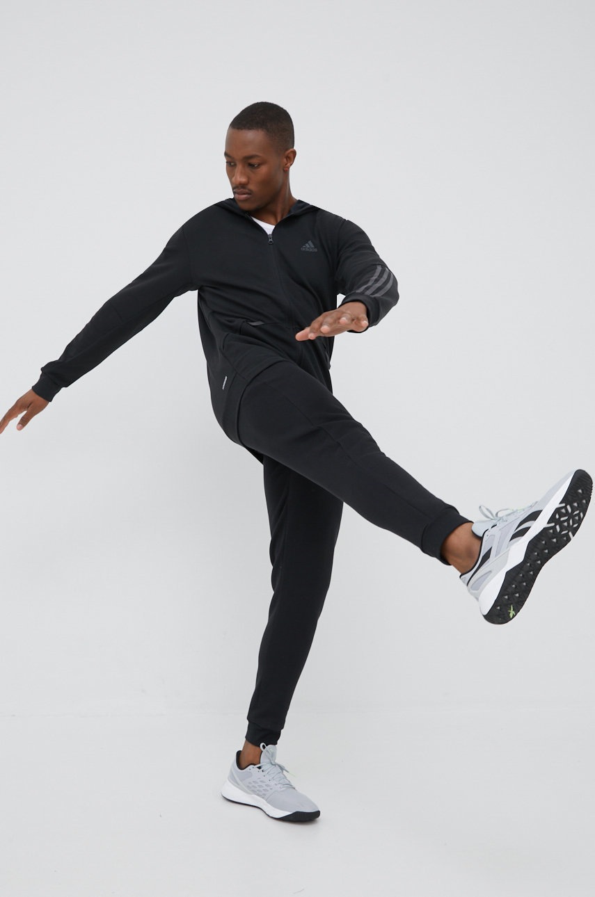 

Тренувальна кофта adidas Motion чоловіча колір чорний з аплікацією