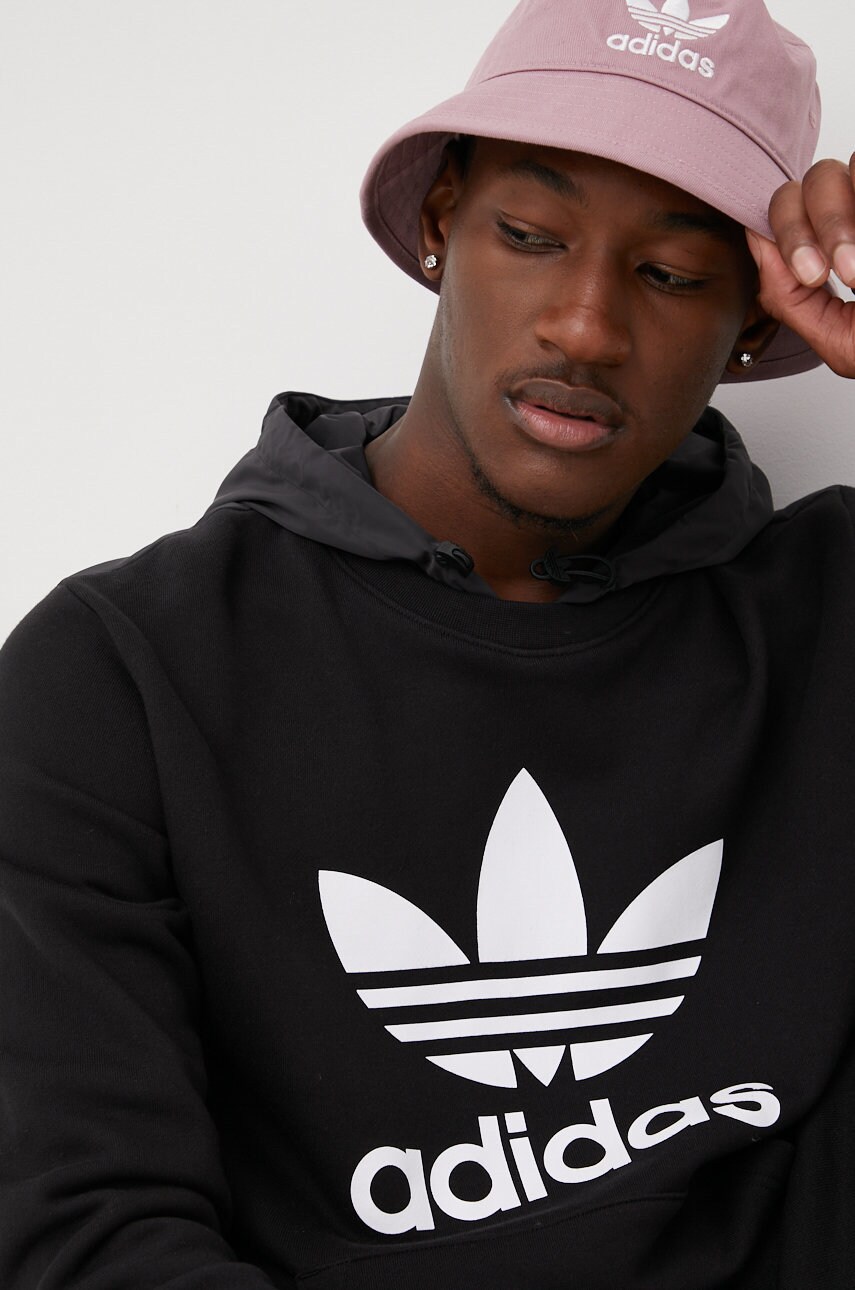 Adidas originals bluza adicolor hc1951 barbati, culoarea negru, cu imprimeu