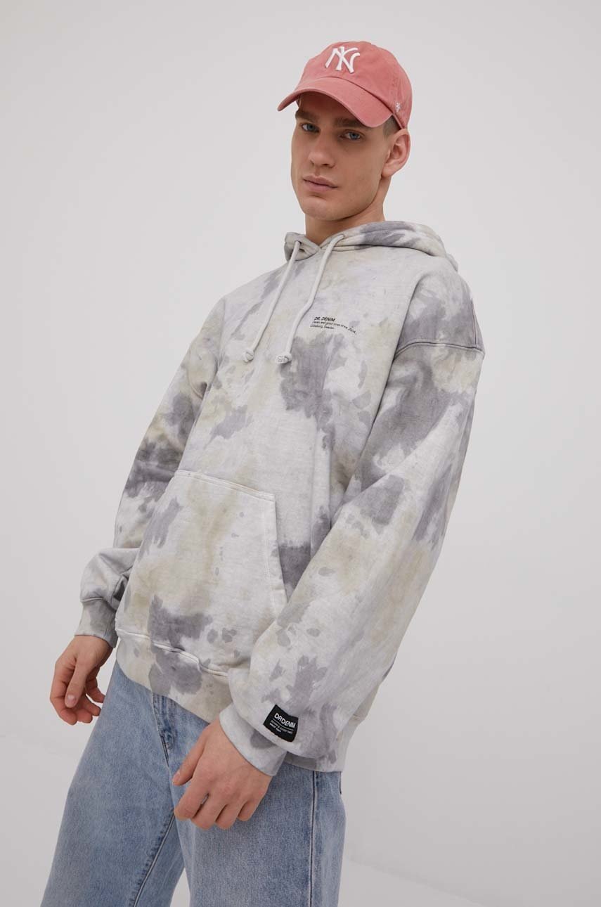 

Хлопковая кофта Dr. Denim мужская цвет серый с принтом