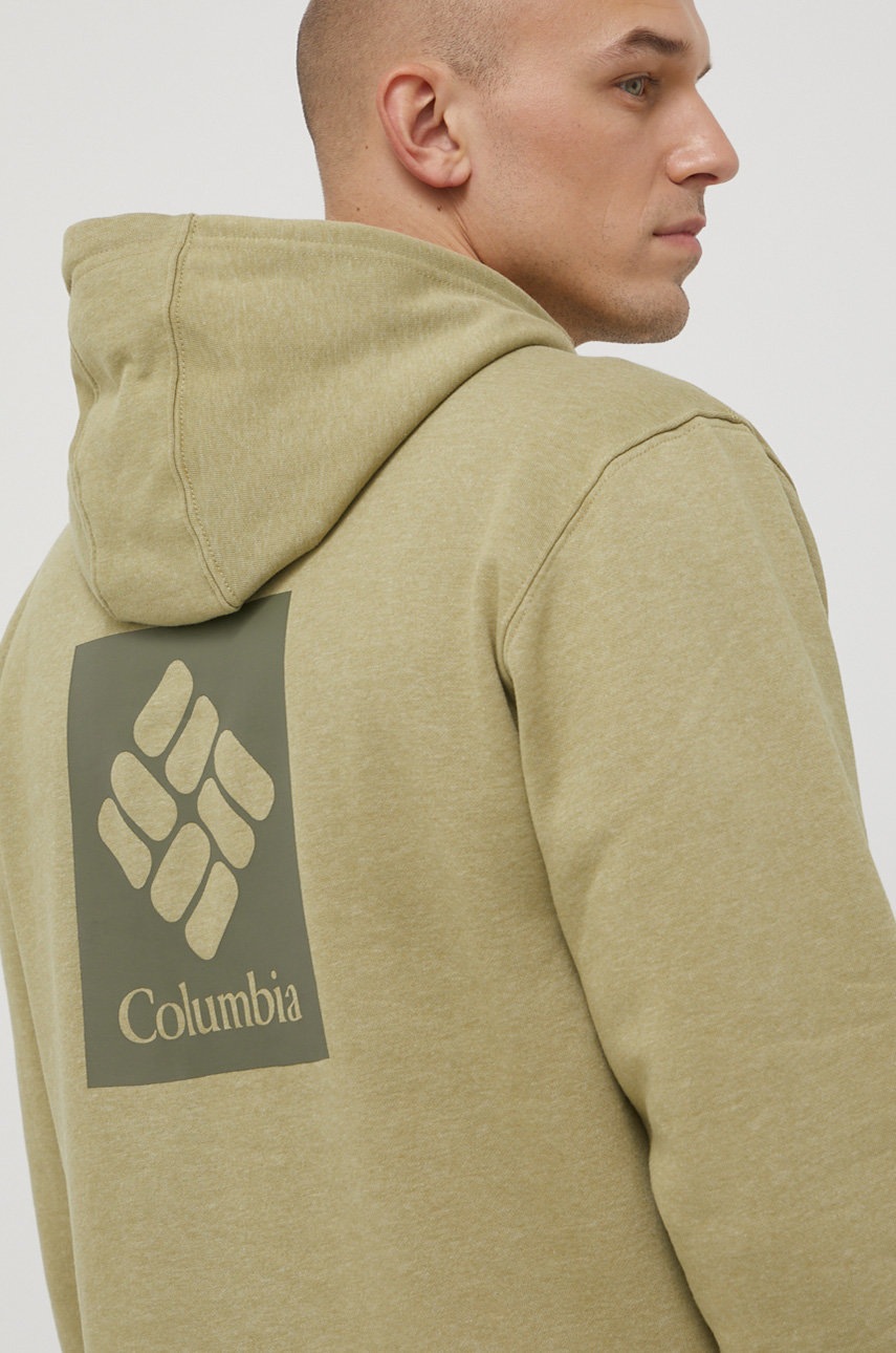 

Суичър Columbia мъжка в зелено меланж на, Зелен