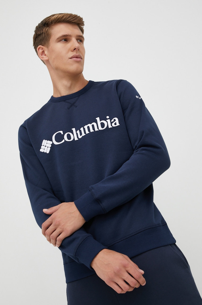 Columbia Bluza Barbati, Culoarea Albastru Marin, Melanj