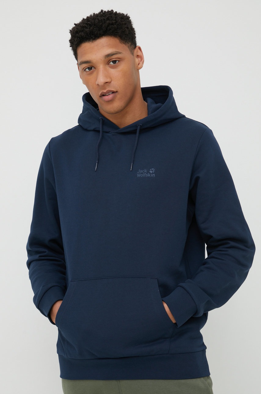 

Кофта Jack Wolfskin мужская цвет синий однотонная