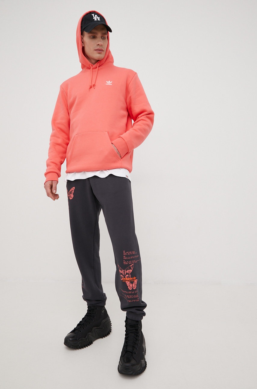 

Кофта adidas Originals Adicolor мужская цвет розовый однотонная