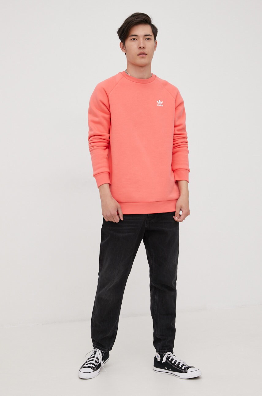 

Кофта adidas Originals Adicolor мужская цвет оранжевый однотонная
