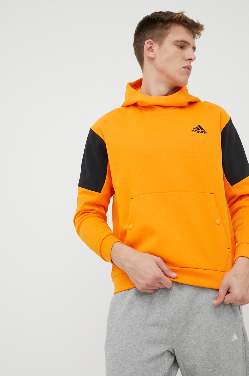 

Кофта adidas Performance HE9819 чоловіча колір помаранчевий з принтом