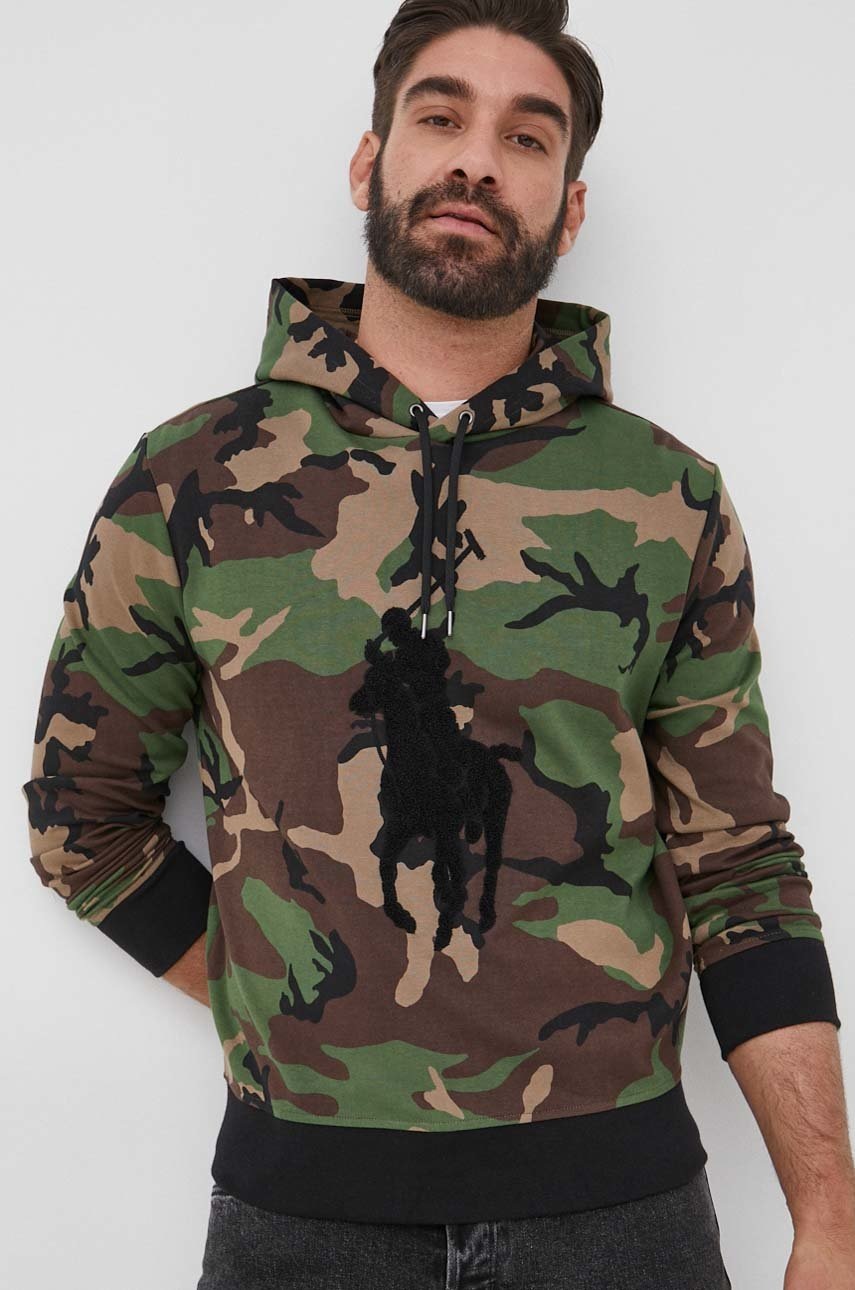 

Суичър Polo Ralph Lauren мъжка в зелено с апликация, Зелен