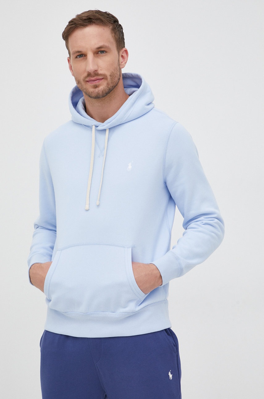 

Суичър Polo Ralph Lauren мъжка с изчистен дизайн, Син