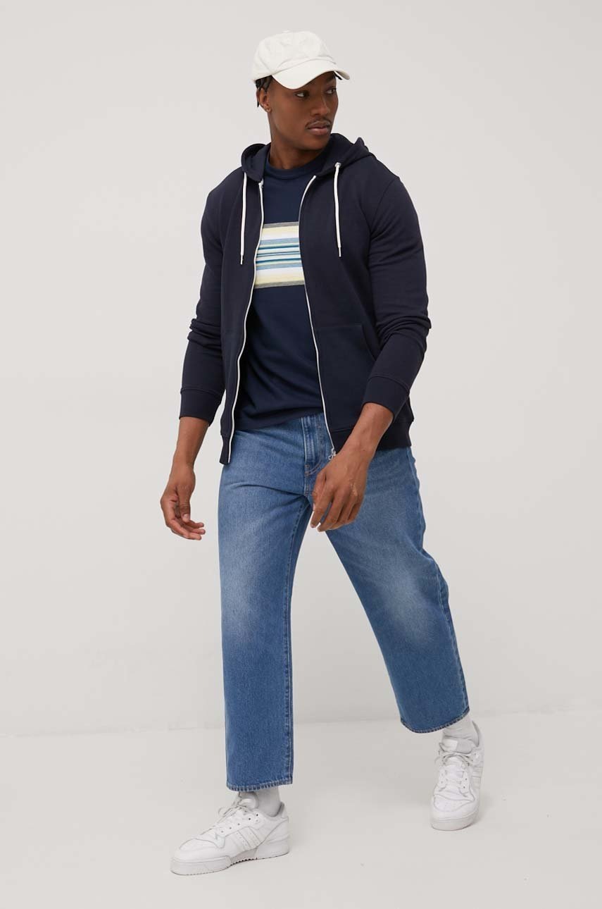 

Кофта Quiksilver мужская цвет синий однотонная
