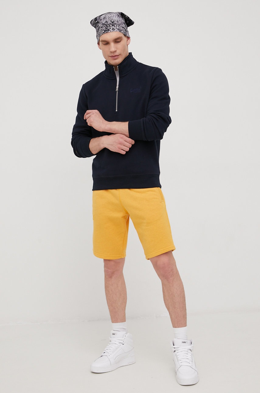 

Кофта Superdry мужская цвет синий однотонная