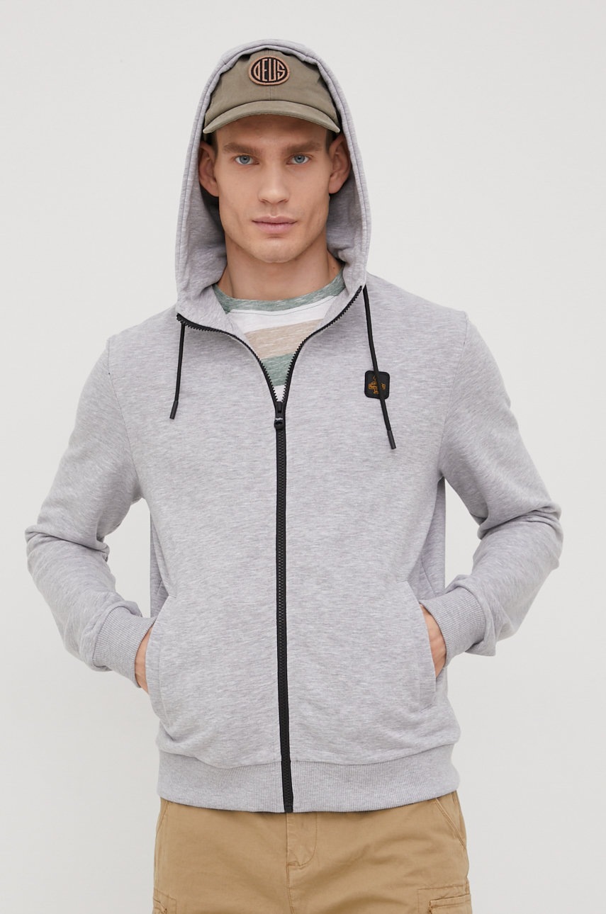 

Кофта RefrigiWear чоловіча колір сірий однотонна
