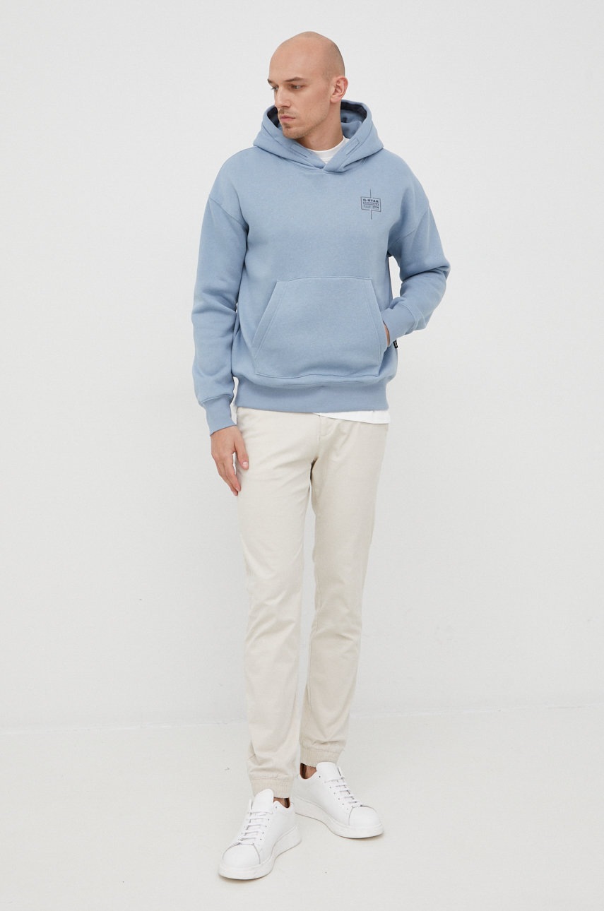 

Кофта G-Star Raw мужская цвет серый однотонная