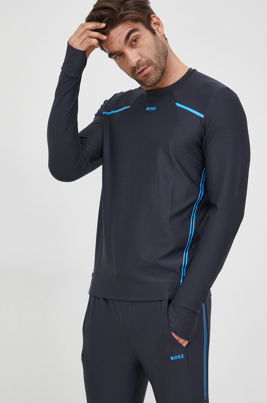 

Кофта BOSS BOSS ATHLEISURE мужская цвет синий меланж