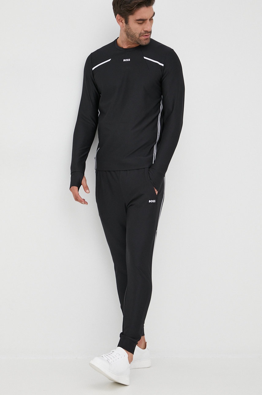 

Кофта BOSS BOSS ATHLEISURE мужская цвет чёрный меланж