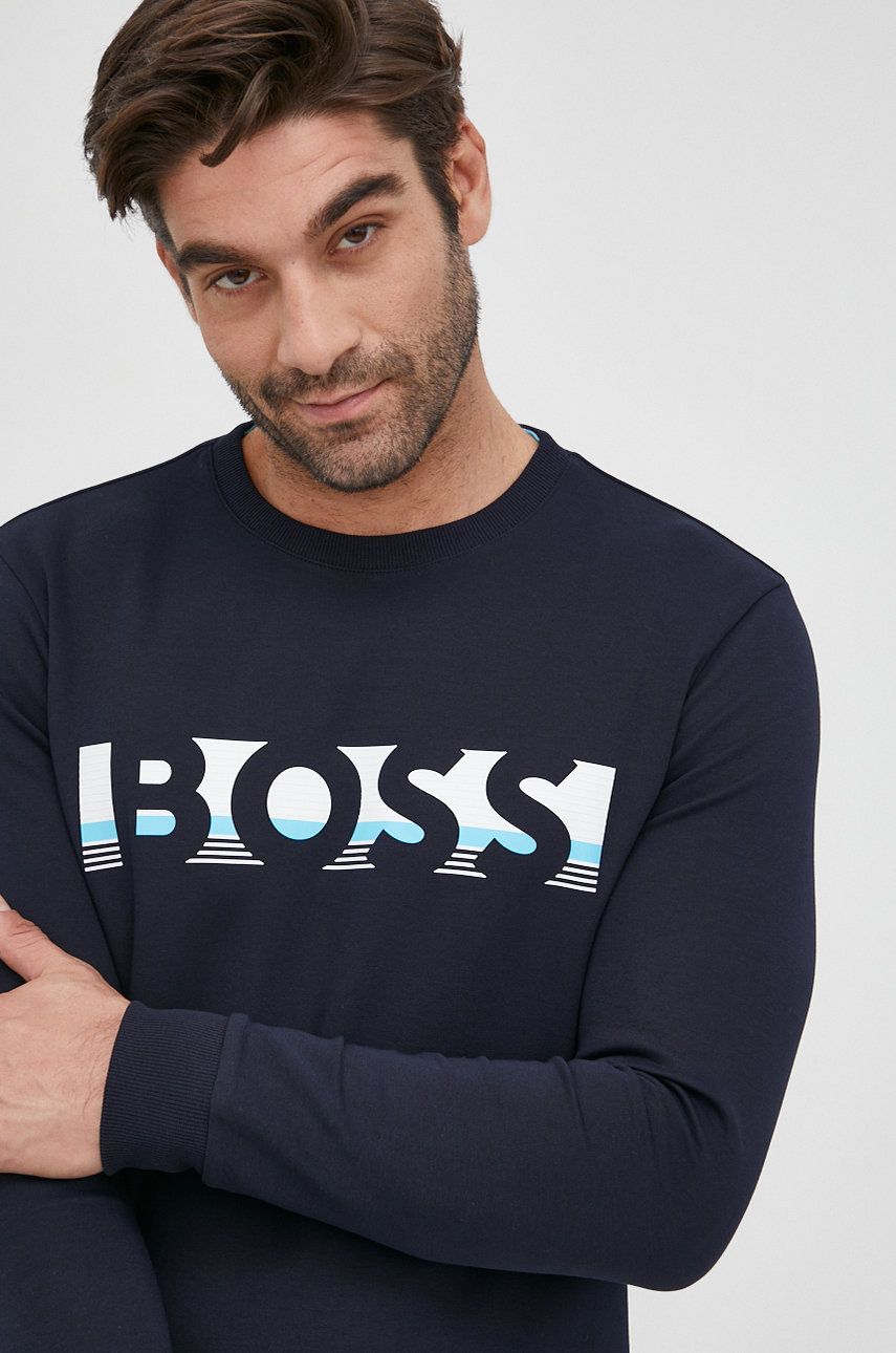 BOSS bluza Boss Athleisure barbati, , cu imprimeu ANSWEAR