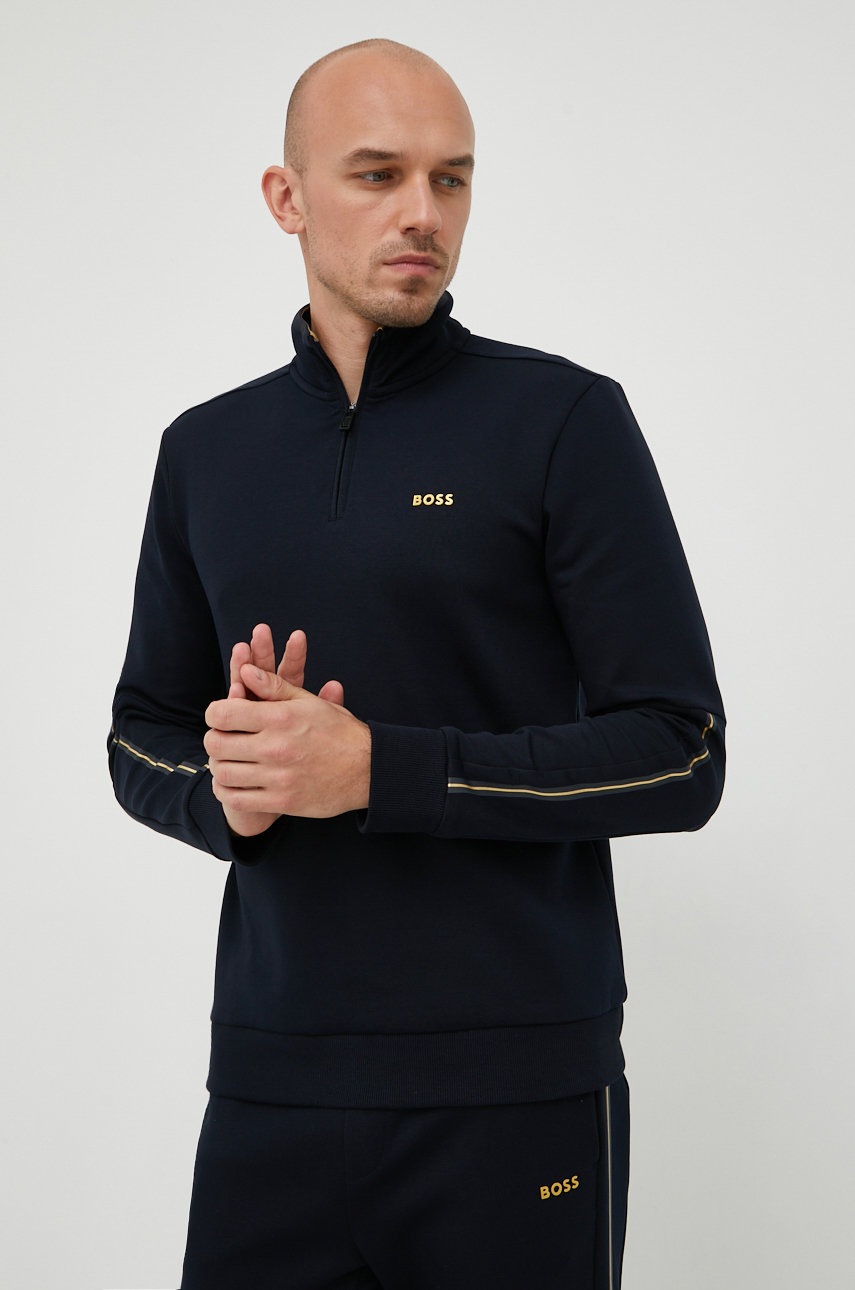 

Суичър BOSS Boss Athleisure в тъмносиньо с принт, Тъмносин