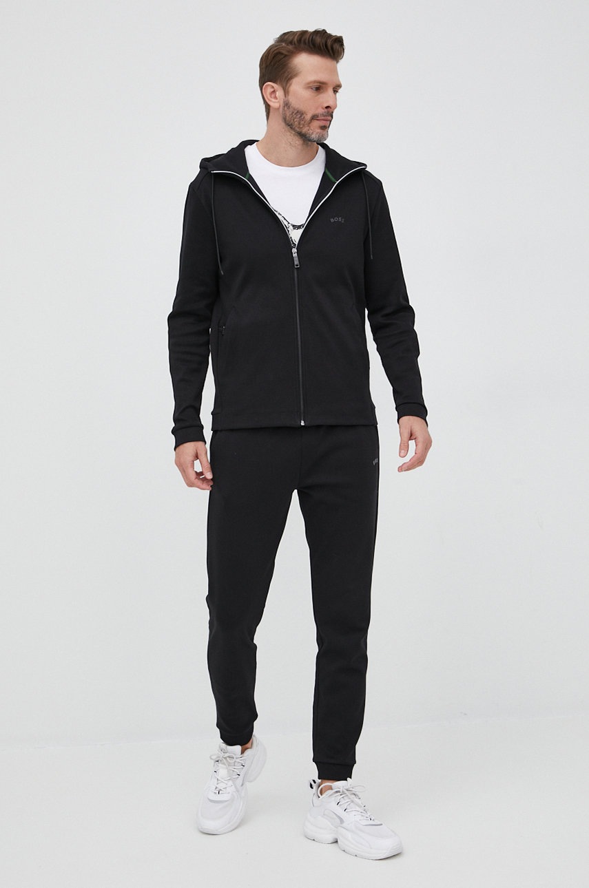 

Кофта BOSS Boss Athleisure мужская цвет чёрный однотонная