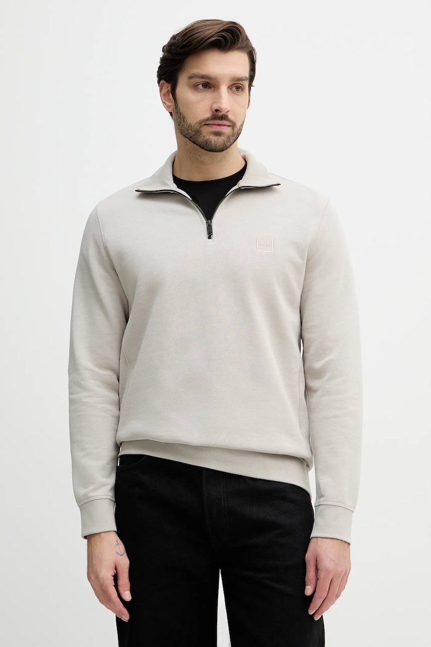 Βαμβακερή μπλούζα BOSS BOSS CASUAL