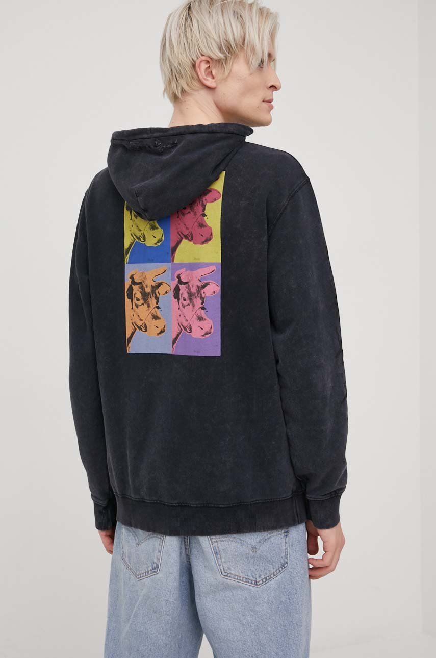 DC hanorac de bumbac Dc X Andy Warhol barbati, culoarea gri, cu imprimeu 2022 ❤️ Pret Super answear imagine noua 2022