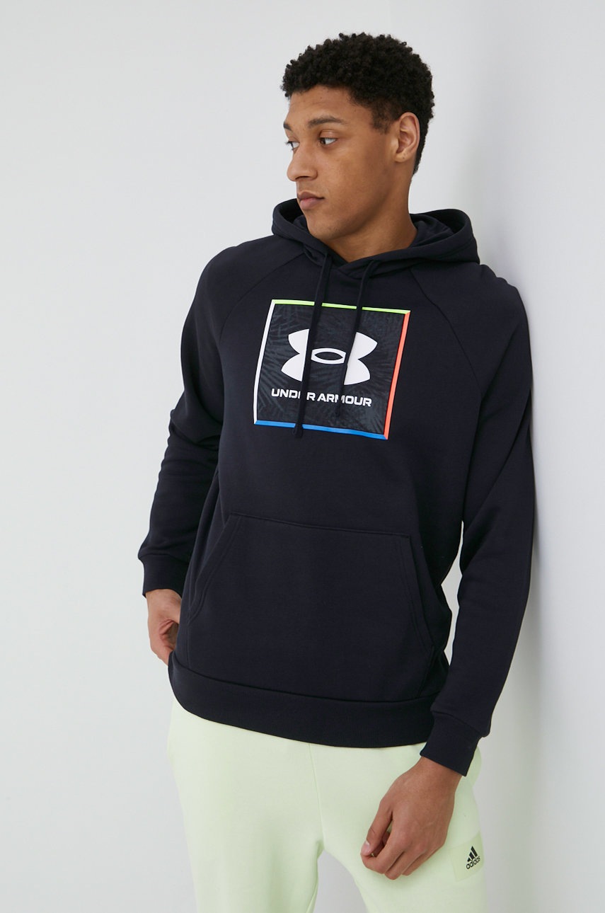 

Суичър Under Armour 1370349 мъжка в черно с принт, Черен