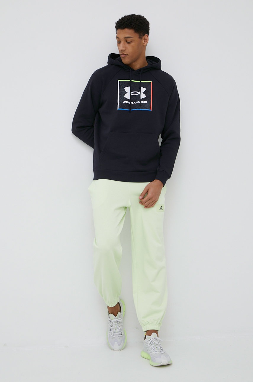 

Кофта Under Armour 1370349 чоловіча колір чорний з принтом