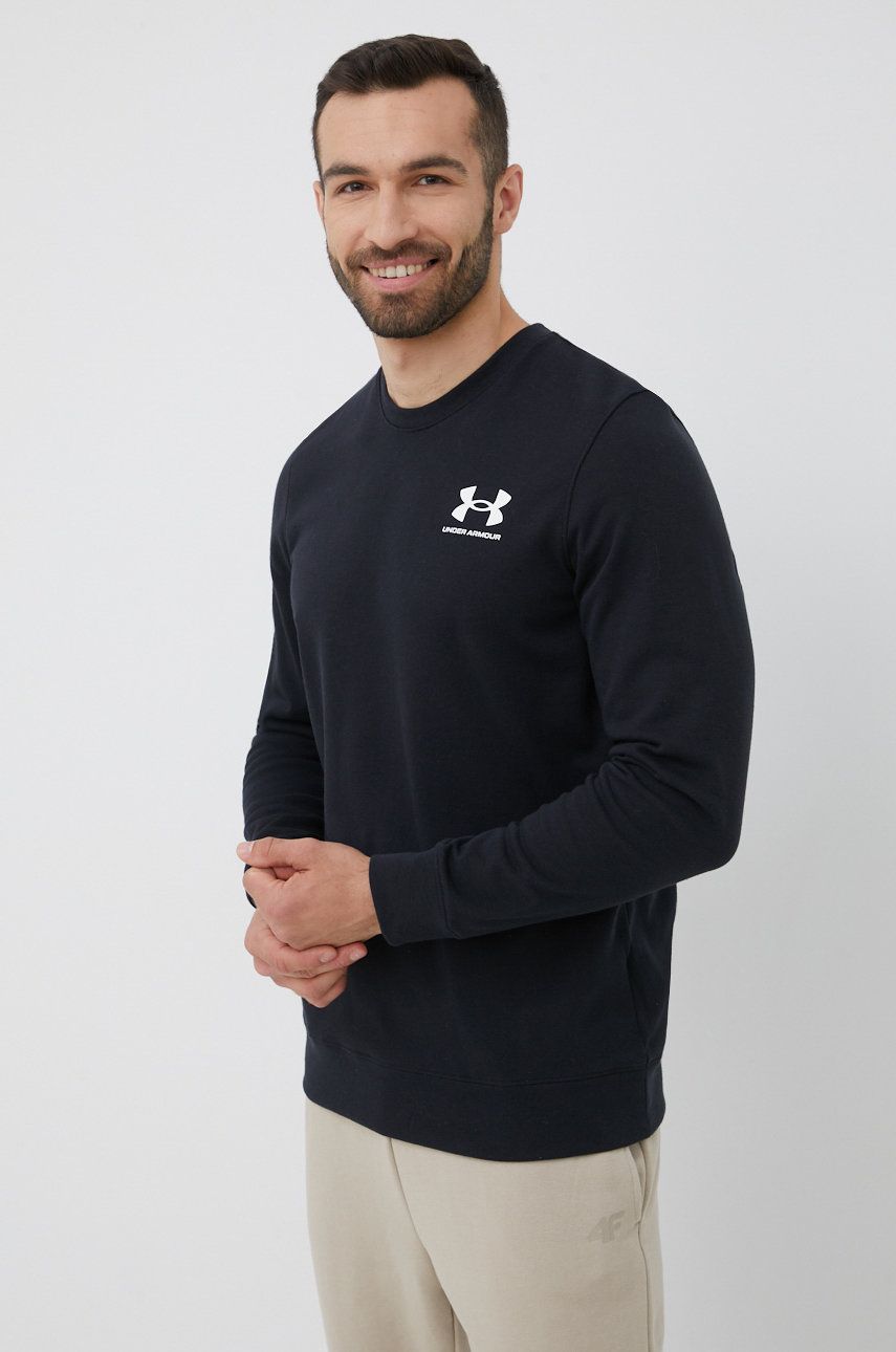 Under Armour Bluza 1370404 Barbati, Culoarea Negru, Neted