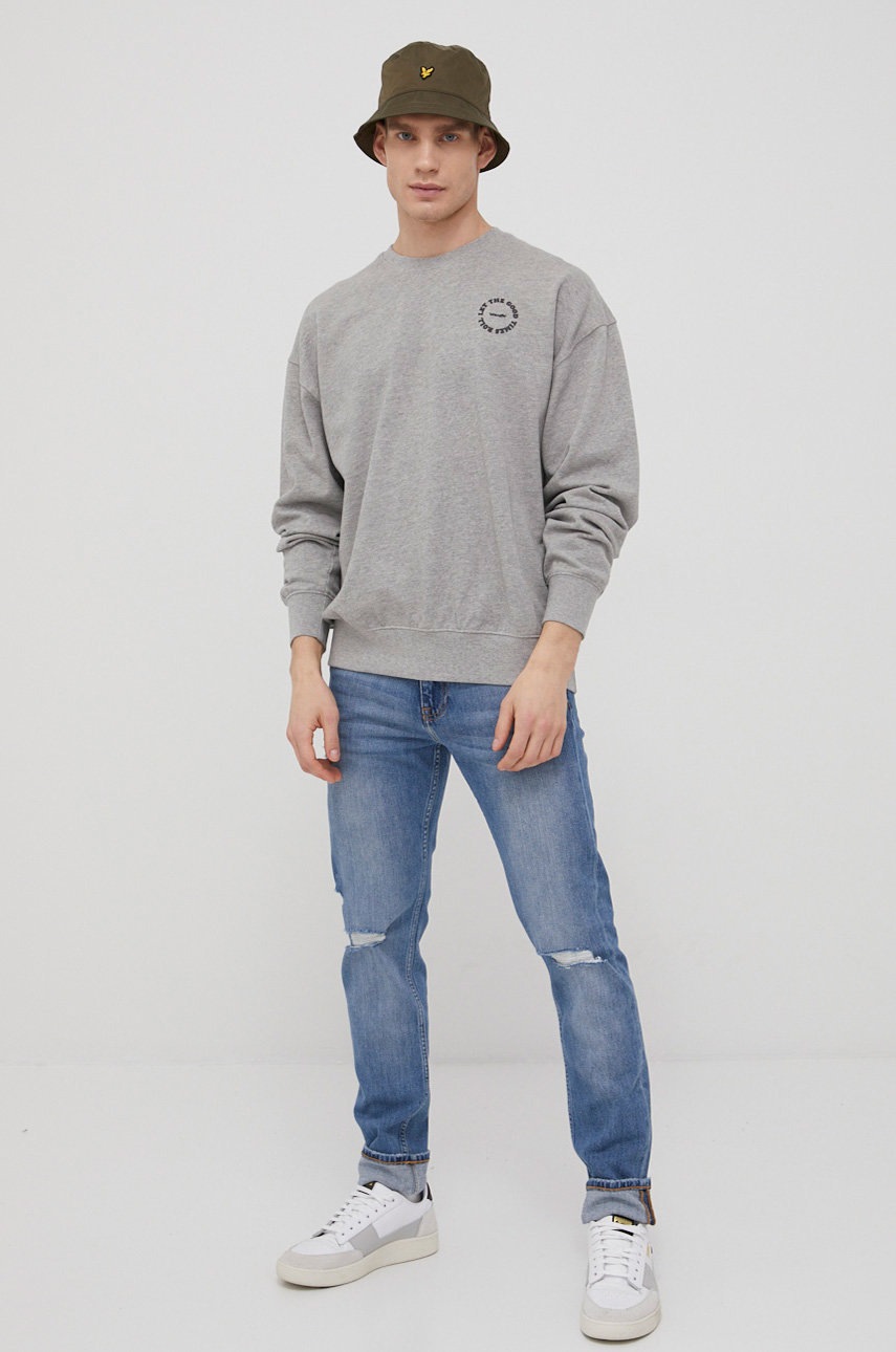 

Кофта Wrangler чоловіча колір сірий меланж