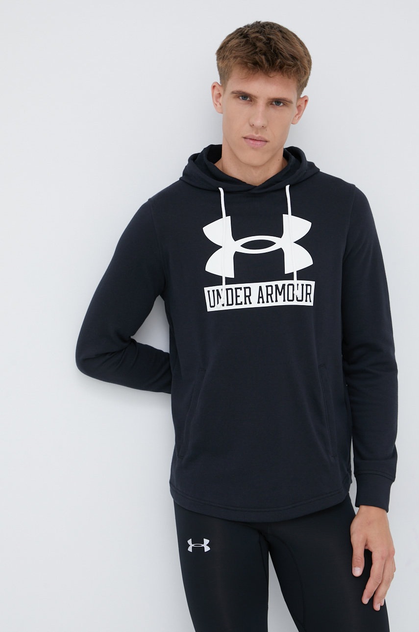 

Кофта Under Armour 1370390 мужская цвет чёрный с принтом