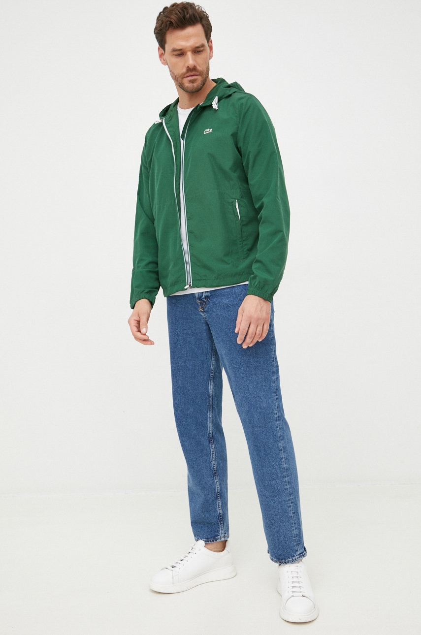 

Куртка Lacoste мужская цвет зелёный переходная