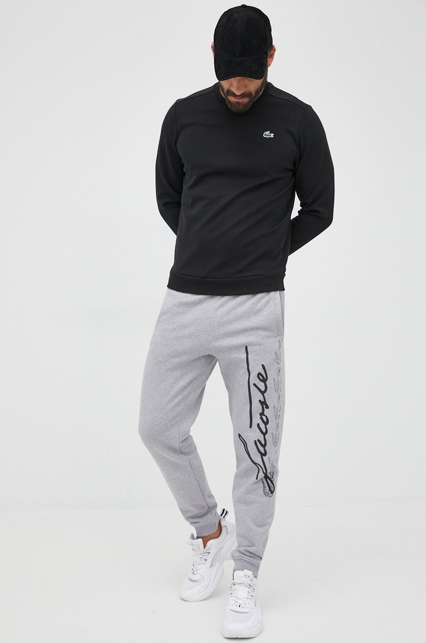 

Кофта Lacoste мужская цвет чёрный однотонная