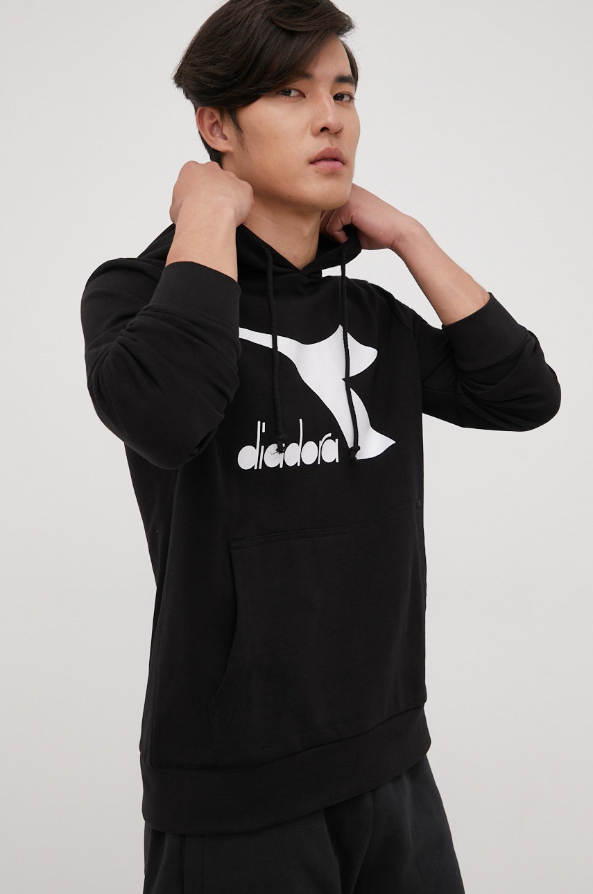 

Кофта Diadora мужская цвет чёрный с принтом