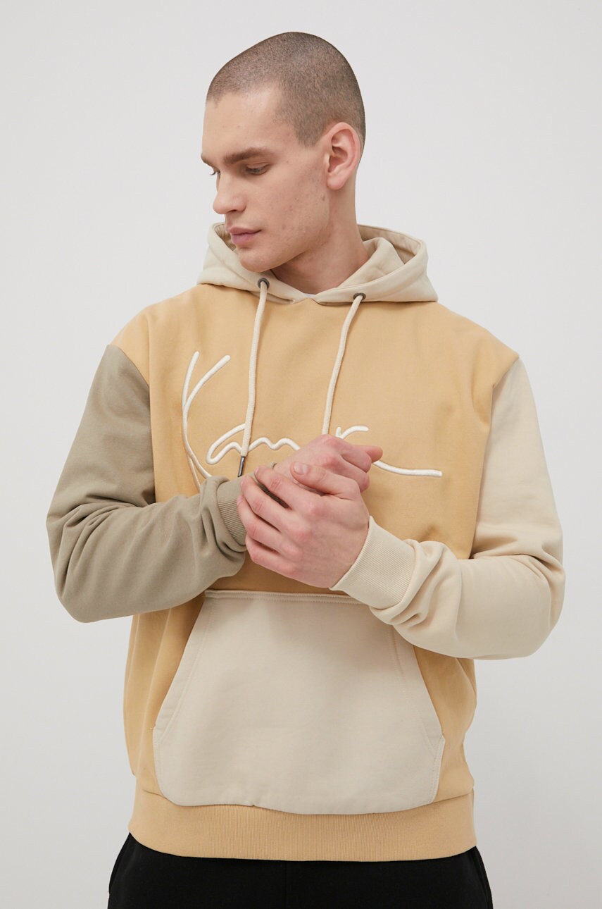 Karl kani bluza barbati, culoarea bej, cu imprimeu