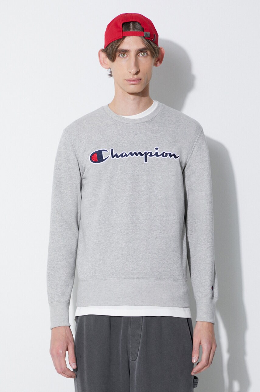 

Кофта Champion мужская цвет чёрный с аппликацией