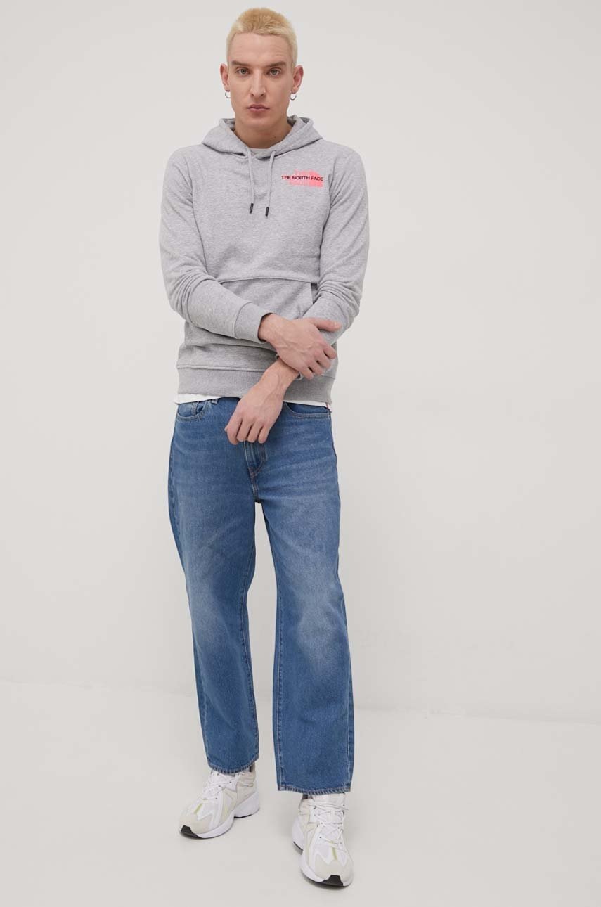 

Кофта The North Face чоловіча колір сірий меланж