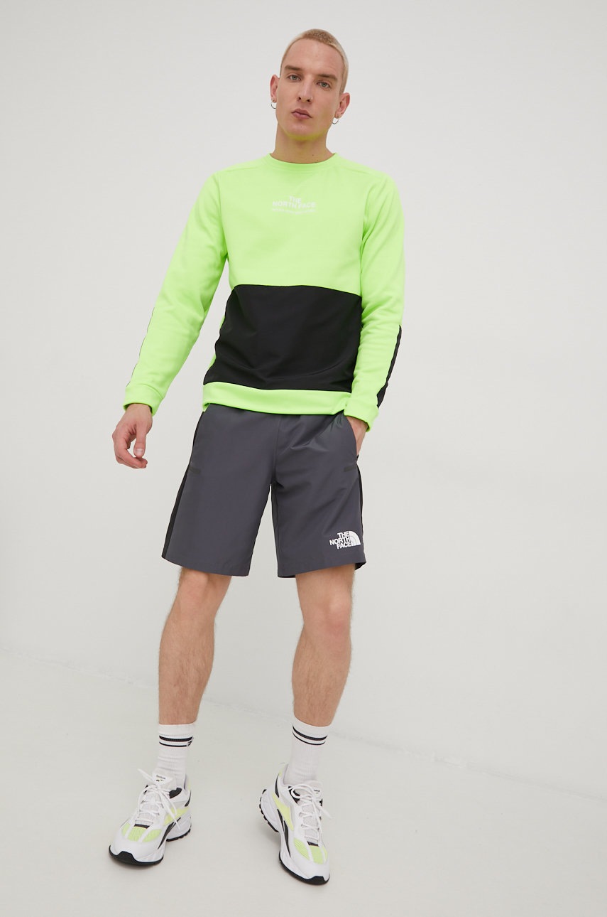 

Спортивна кофта The North Face Mountain Athletics чоловіча колір зелений візерунок