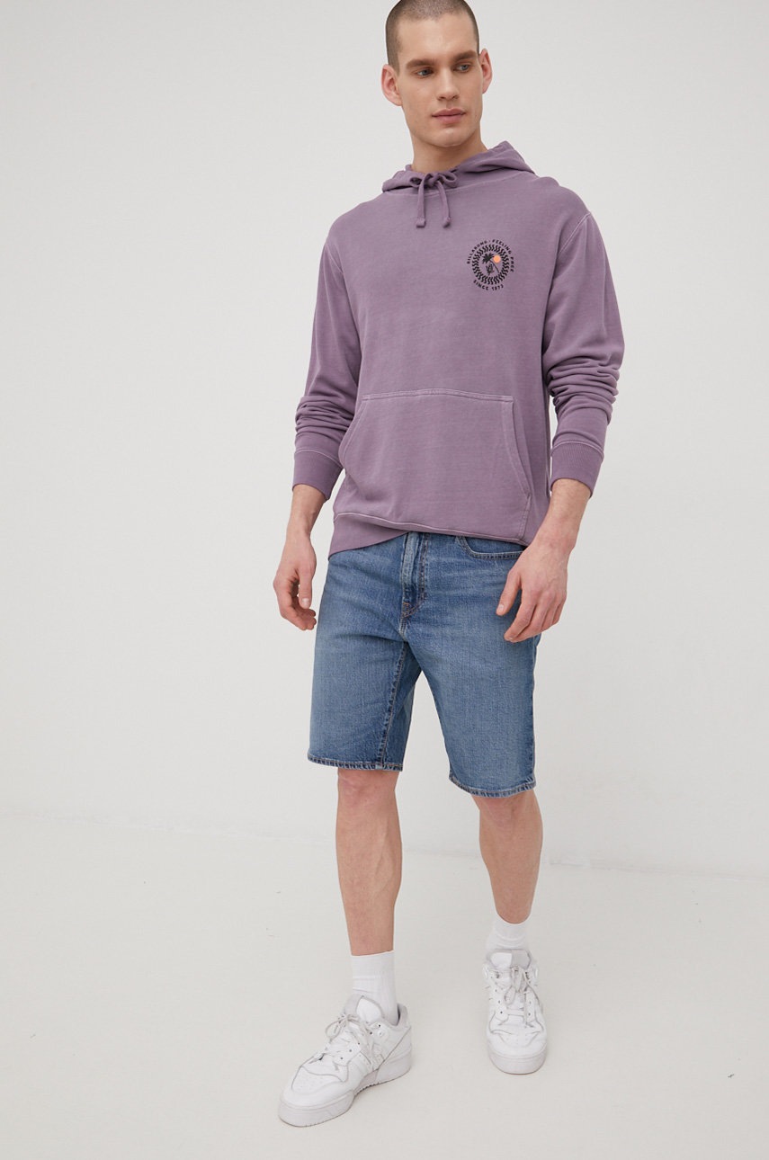

Кофта Billabong чоловіча колір фіолетовий з принтом