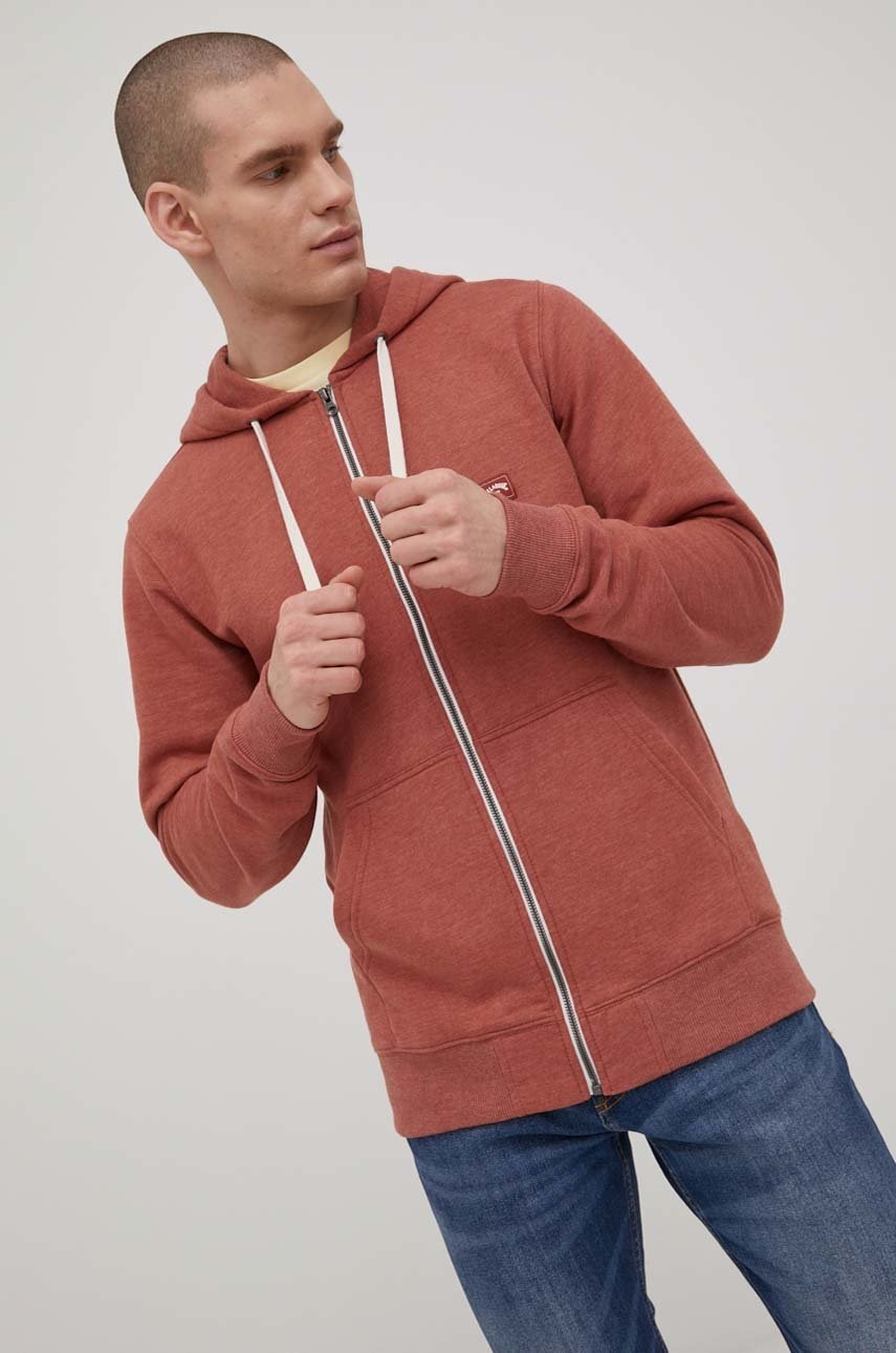 

Кофта Billabong чоловіча колір коричневий меланж
