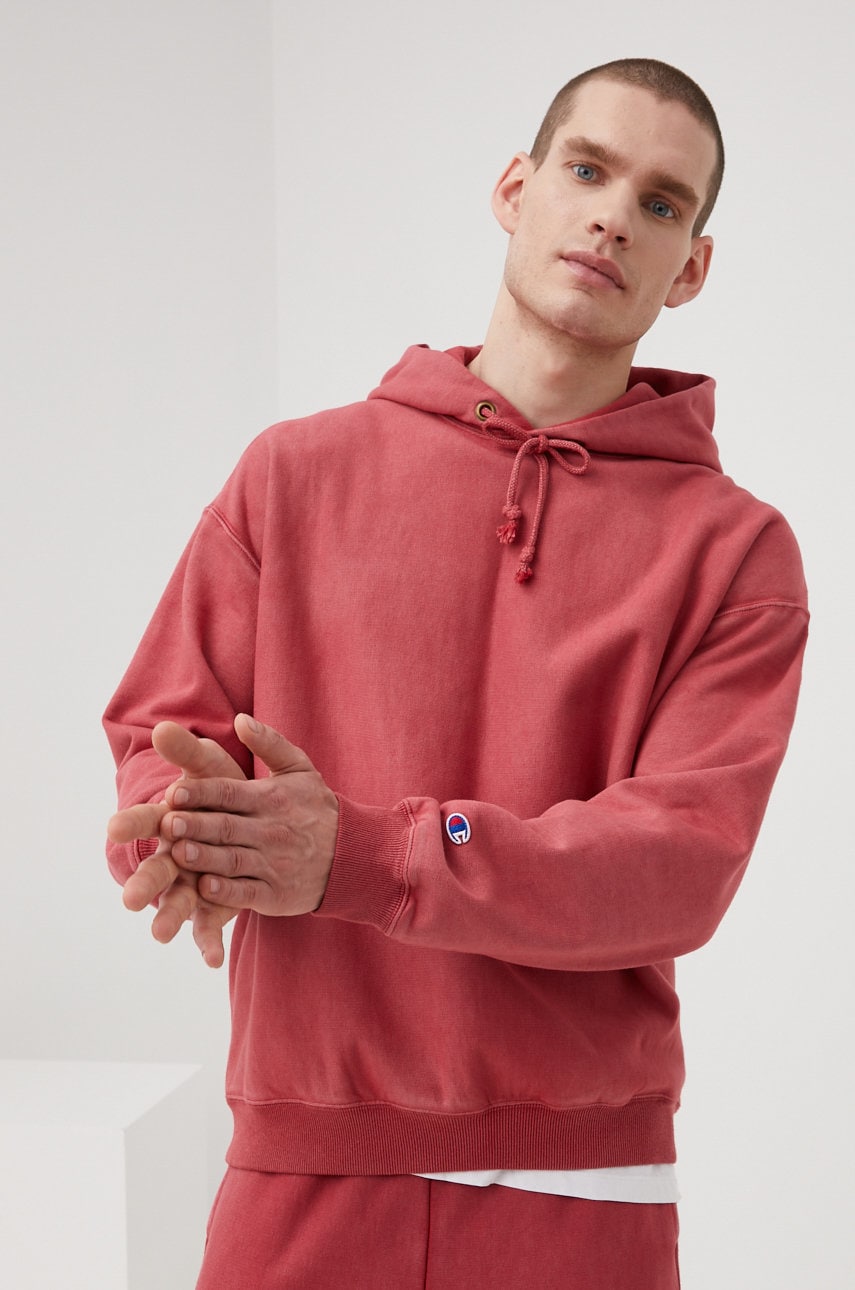 Champion bluza 217240 barbati, culoarea roz, neted