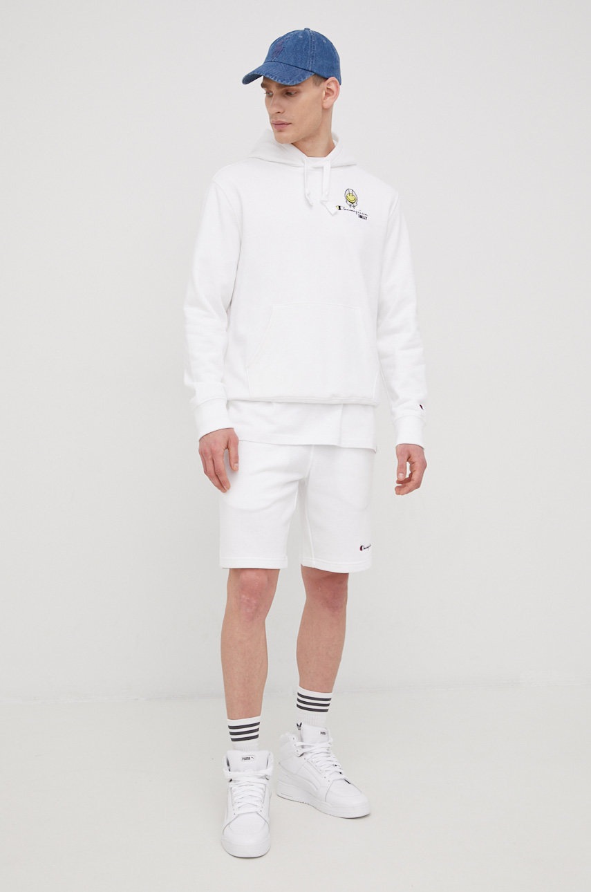 

Кофта Champion Champion X Smiley 218218 чоловіча колір білий з аплікацією
