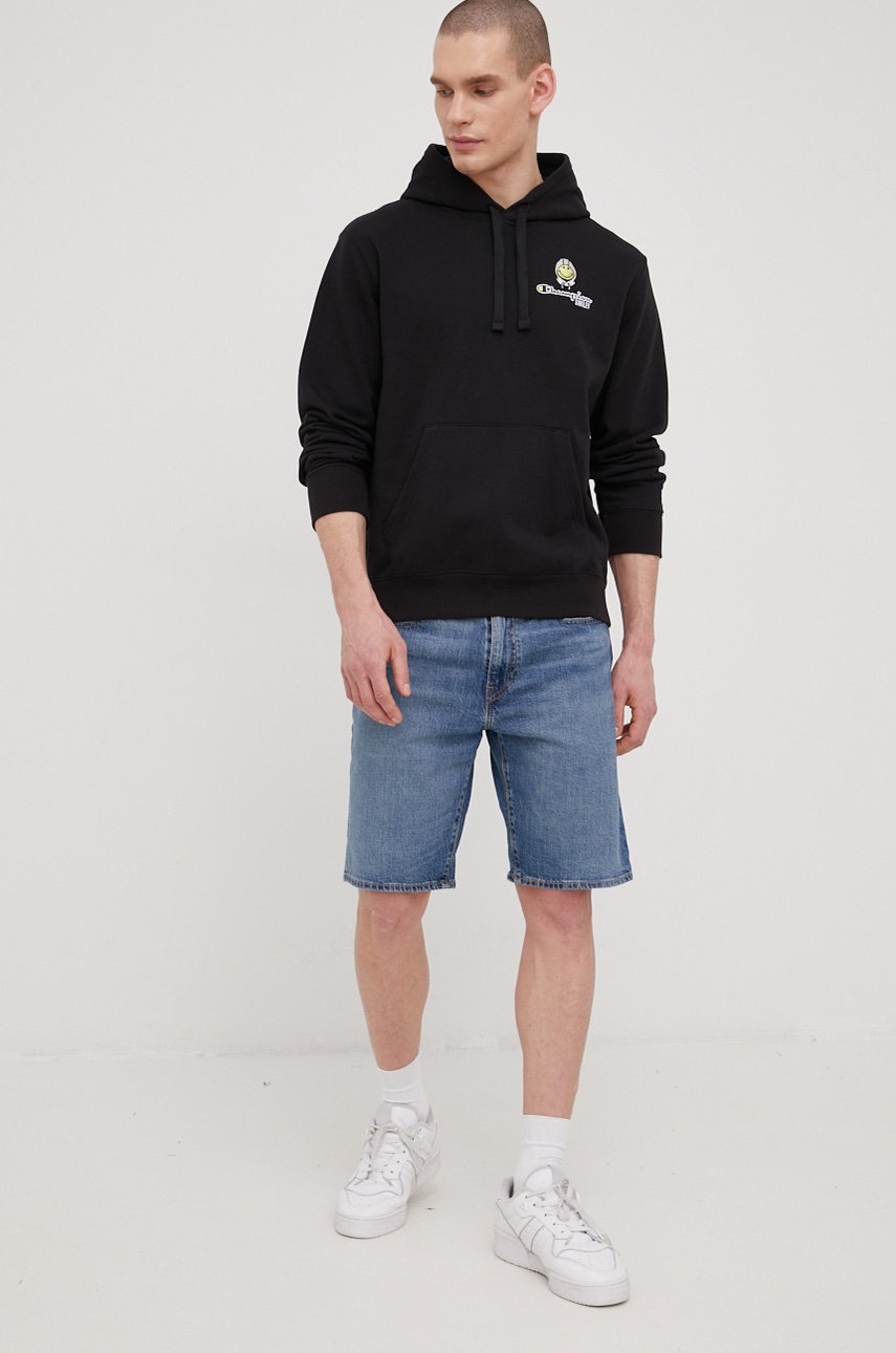 

Кофта Champion Champion X Smiley 218218 мужская цвет чёрный с аппликацией