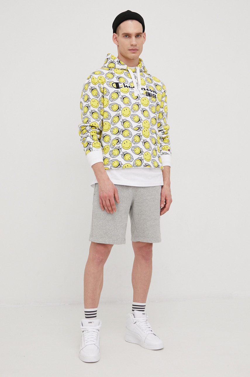 

Кофта Champion Champion X Smiley 218222 мужская цвет белый узор