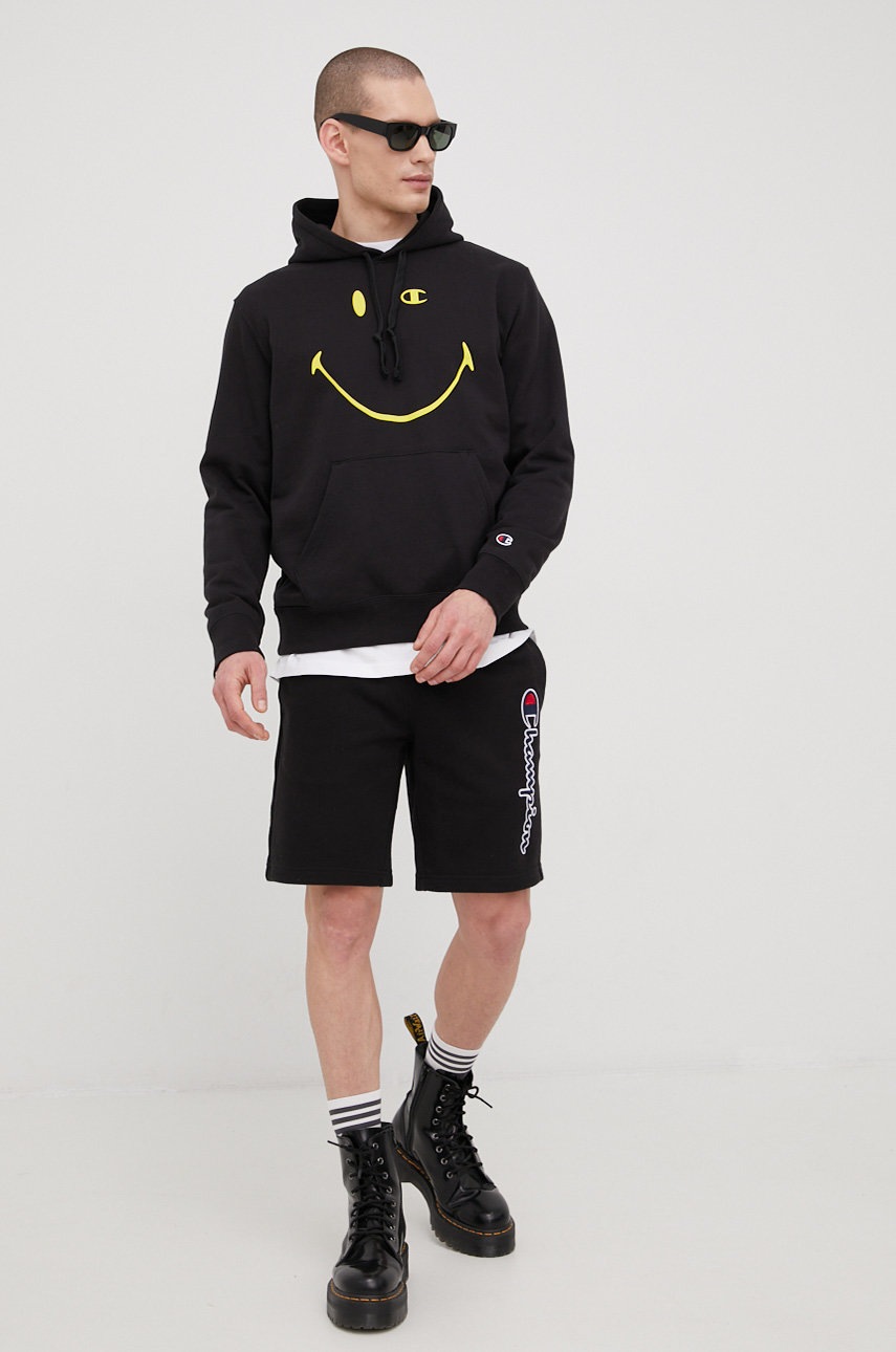 

Кофта Champion Champion X Smiley чоловіча колір чорний з принтом