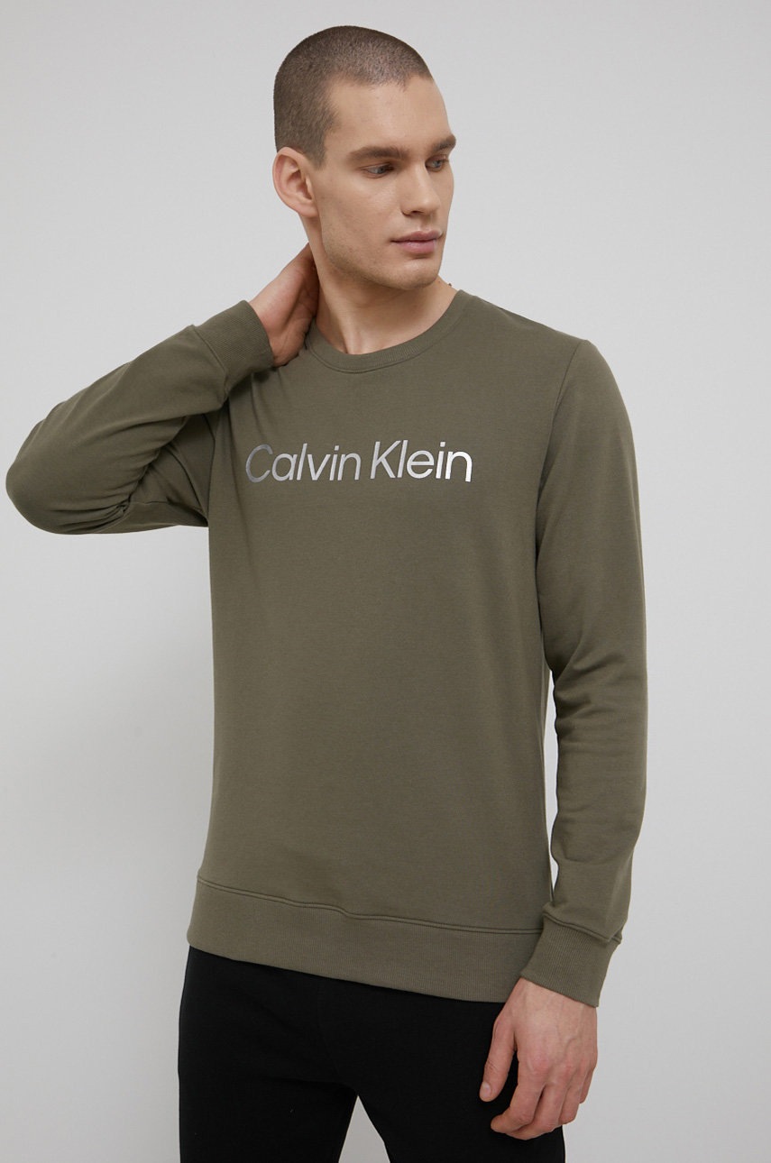 

Суичър Calvin Klein Underwear мъжка в зелено с принт, Зелен
