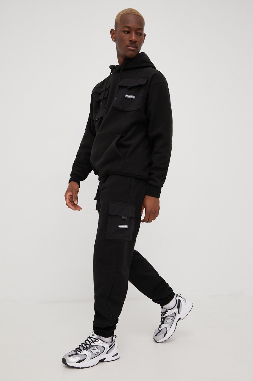 

Кофта Primitive Cut N Sew мужская цвет чёрный с аппликацией
