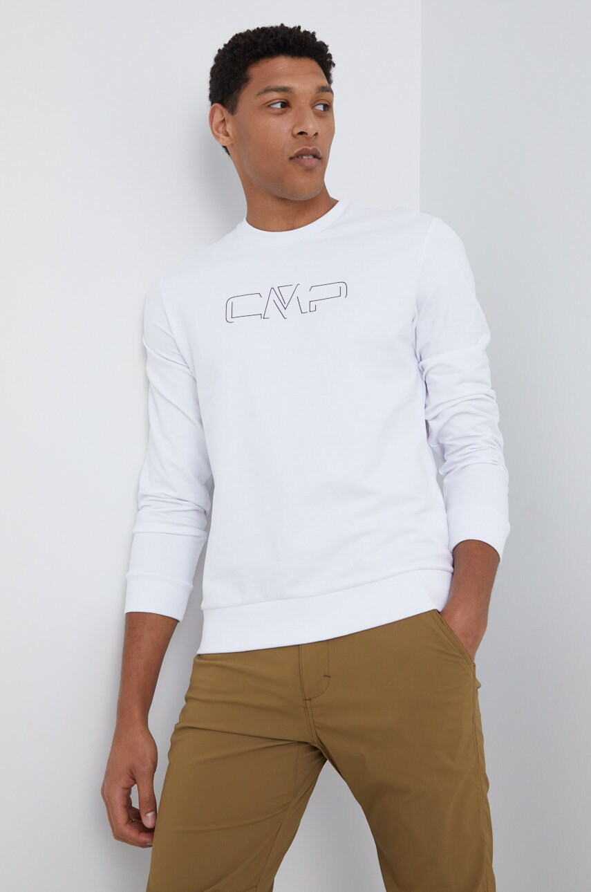 Cmp bluza barbati, culoarea alb, neted