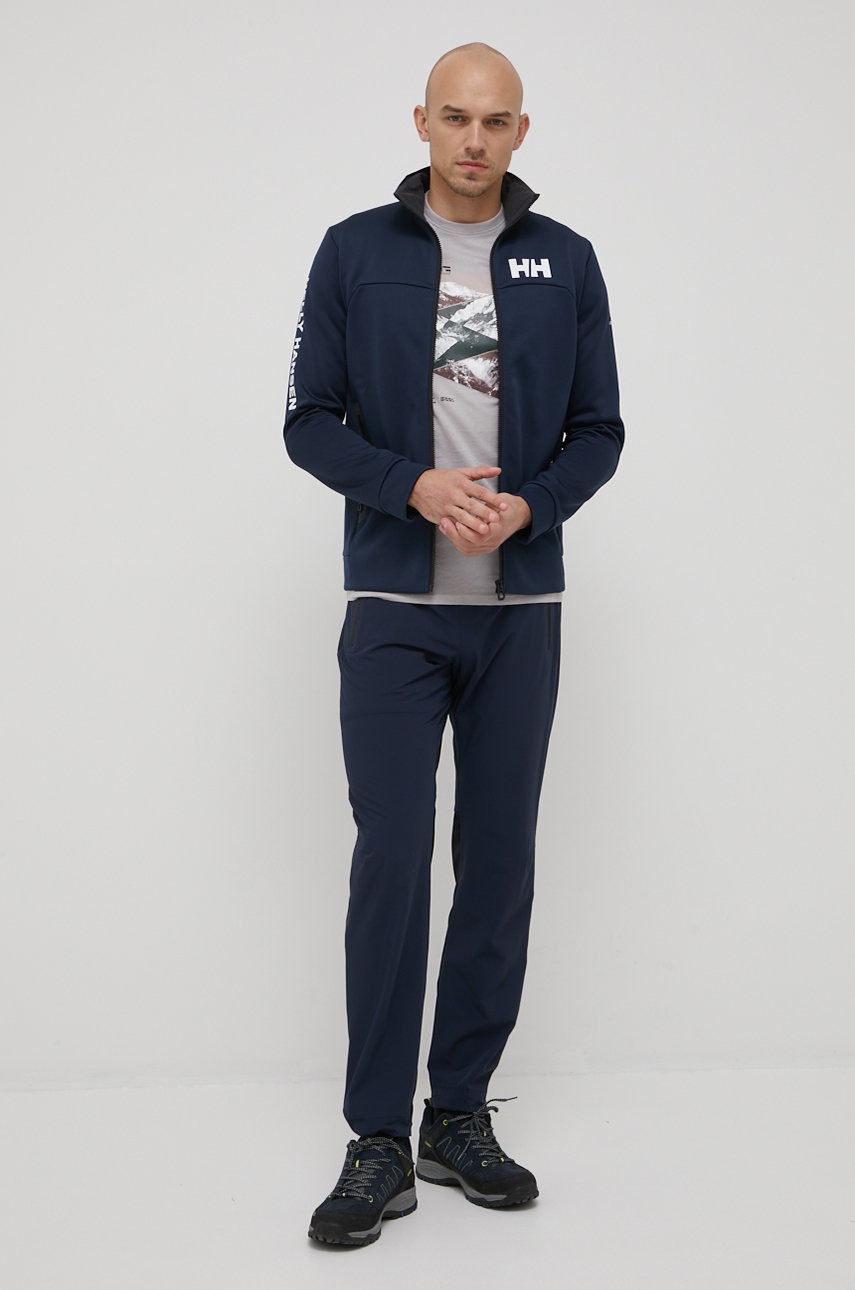 

Спортивная кофта Helly Hansen мужская цвет синий с принтом