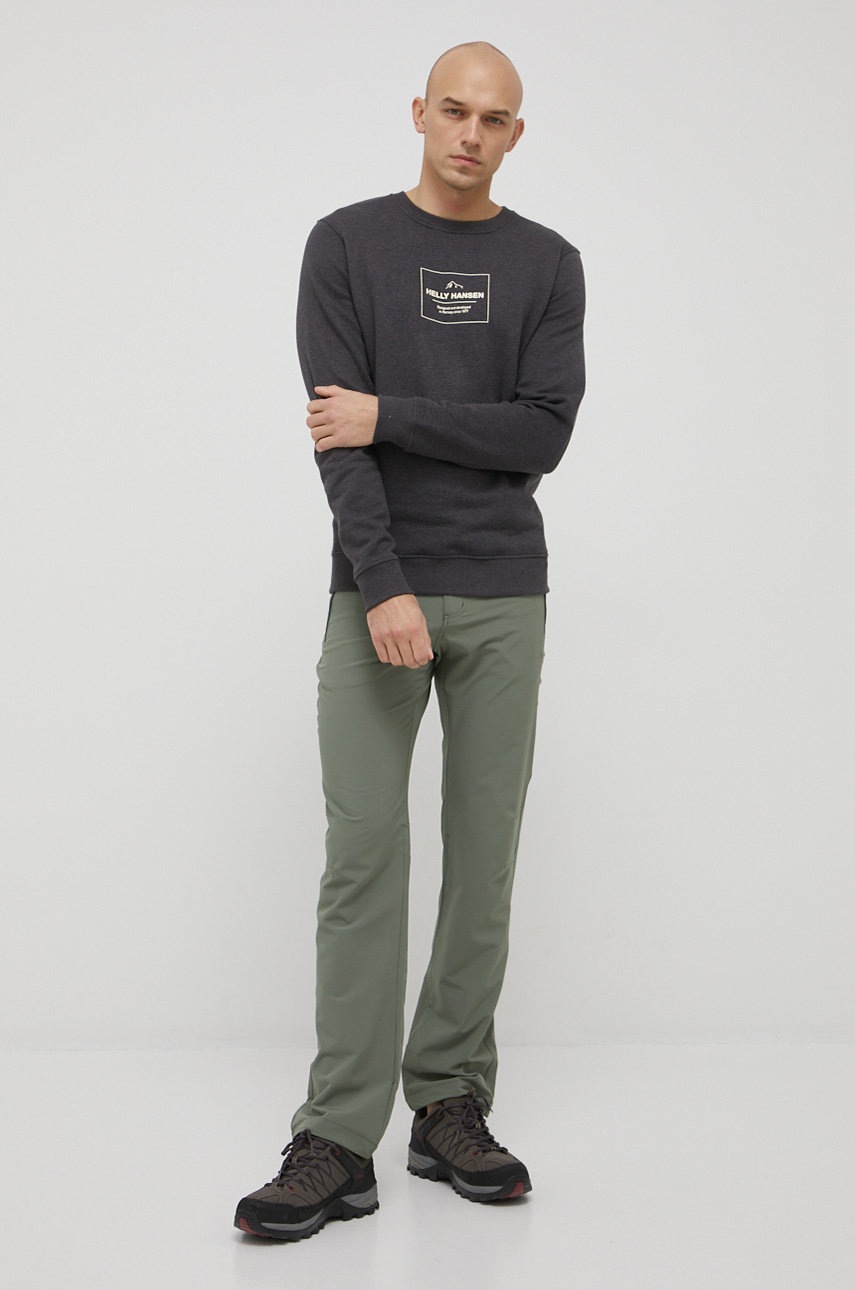 

Кофта Helly Hansen чоловіча колір сірий меланж