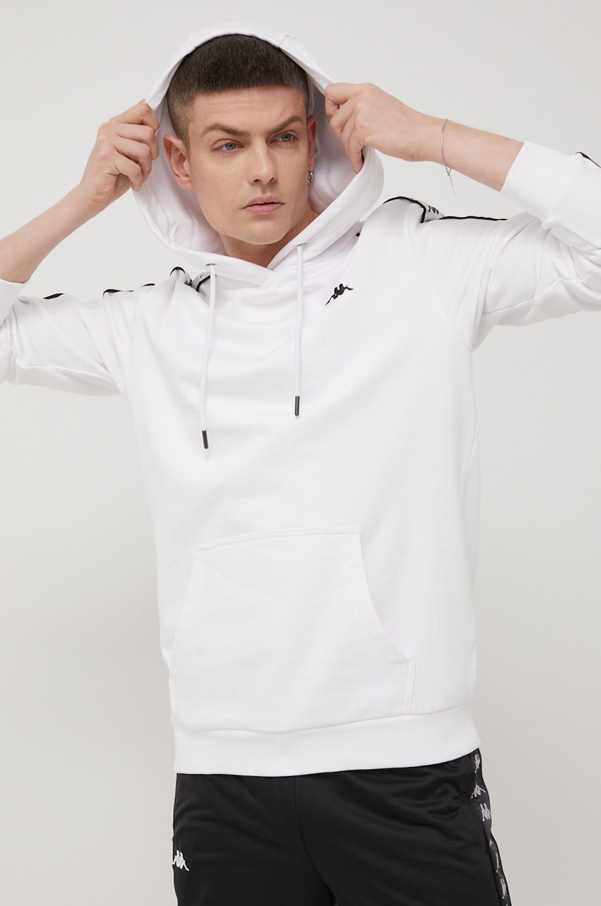 

Суичър Kappa мъжка в бяло с апликация, Бял