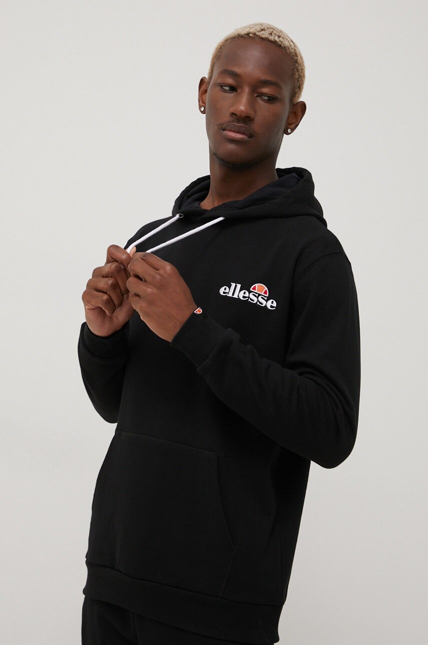 

Кофта Ellesse чоловіча колір чорний з аплікацією