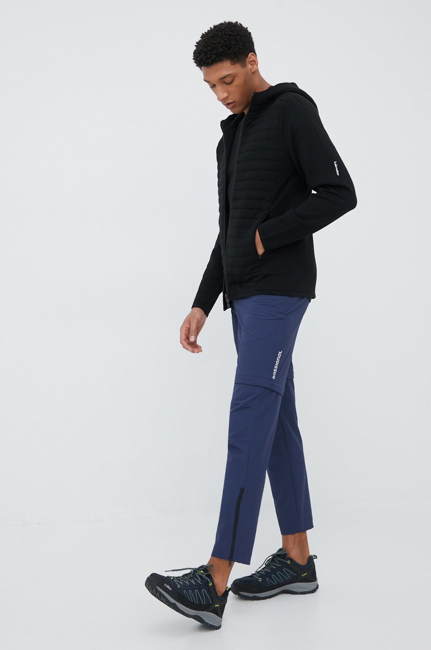 

Спортивная кофта Icebreaker Zoneknit мужская цвет чёрный однотонная
